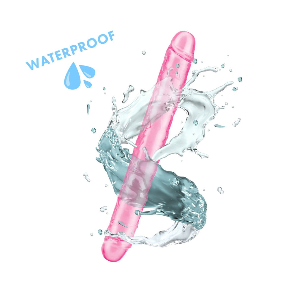 Me You Us Ultra Cock Jelly Double Ended Dildo Pink 12 Inch