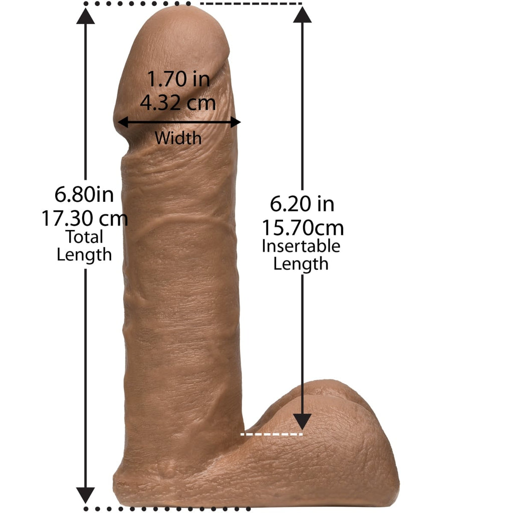 Vac-U-Lock ULTRASKYN Cock - 6 Inch - Caramel