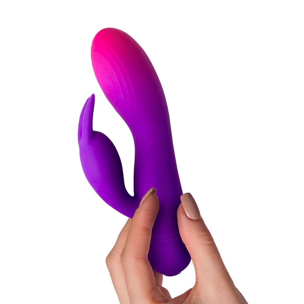 Rocks Off Glo-Girl Rabbit Vibrator Purple Pink