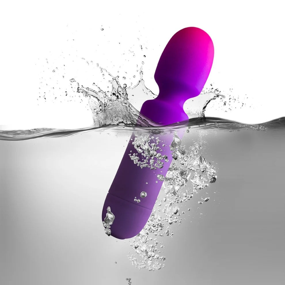 Rocks Off Glo-Girl Wand Vibrator Purple Pink