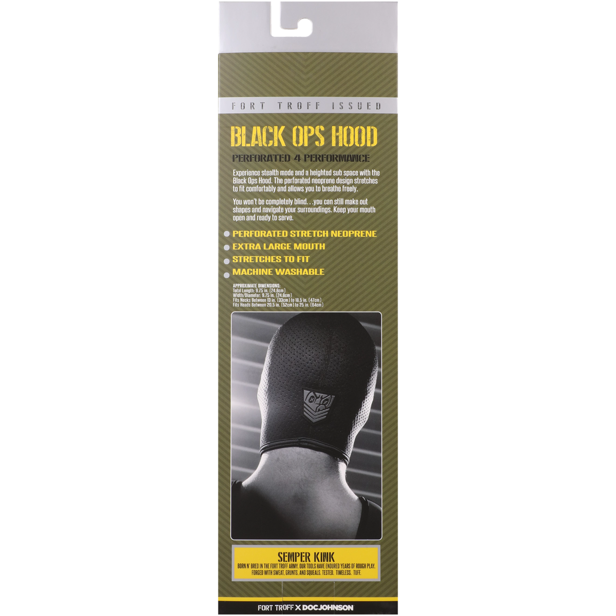 Fort Troff Black Ops Hood Regular