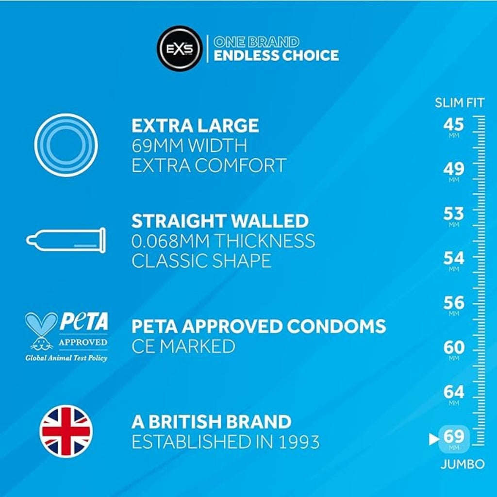12 EXS Jumbo Condoms