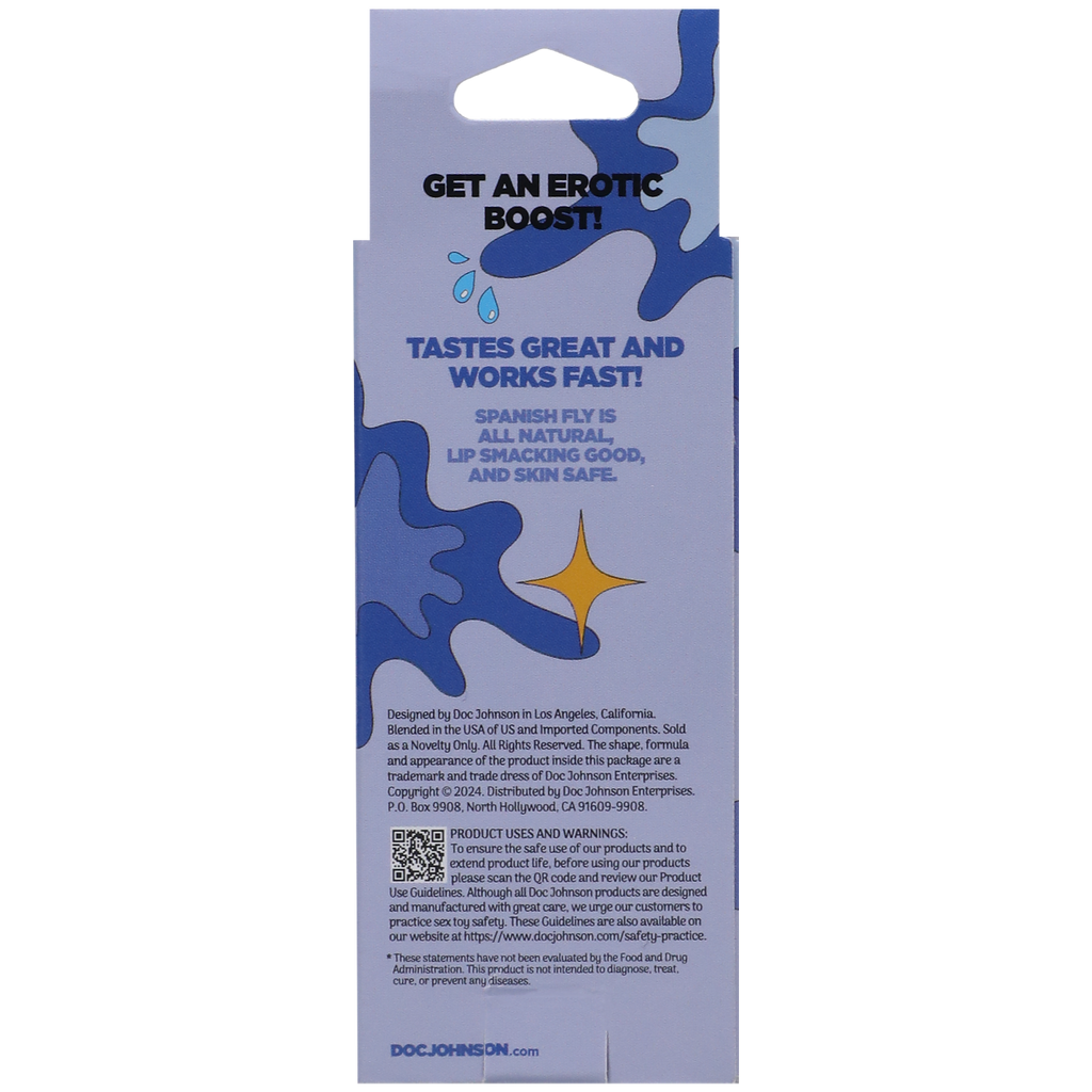 Spanish Fly Sex Liquid Blue Raspberry 1 oz.
