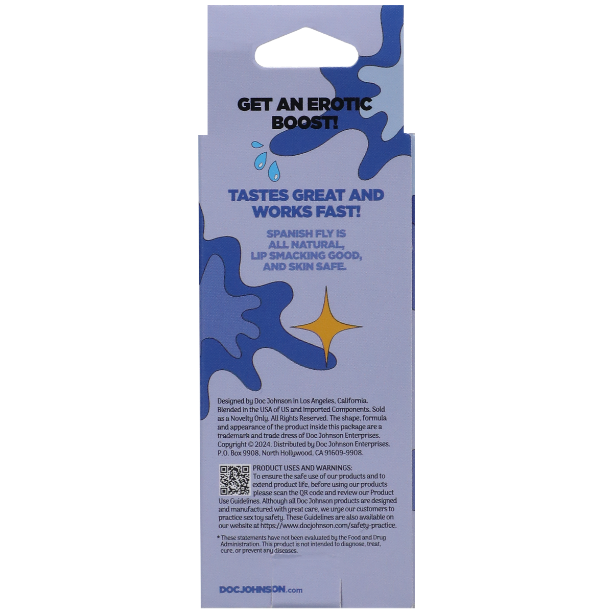 Spanish Fly Sex Liquid Blue Raspberry 1 oz.