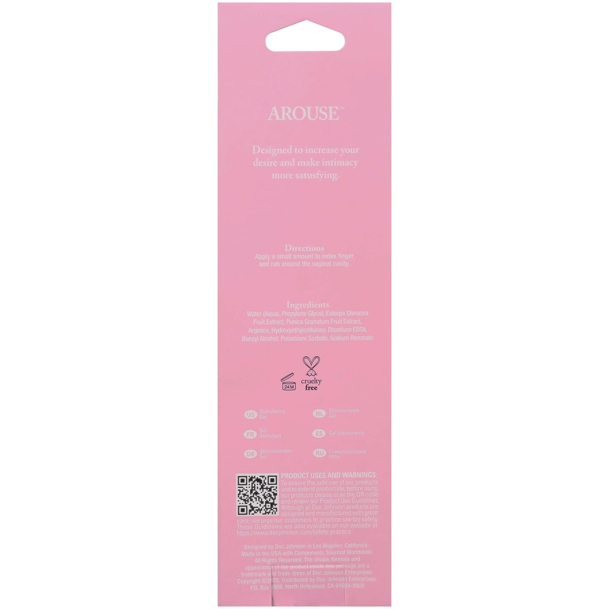 Intimate Enhancements Arouse Stimulating Gel with L-Arginine 2 fl oz