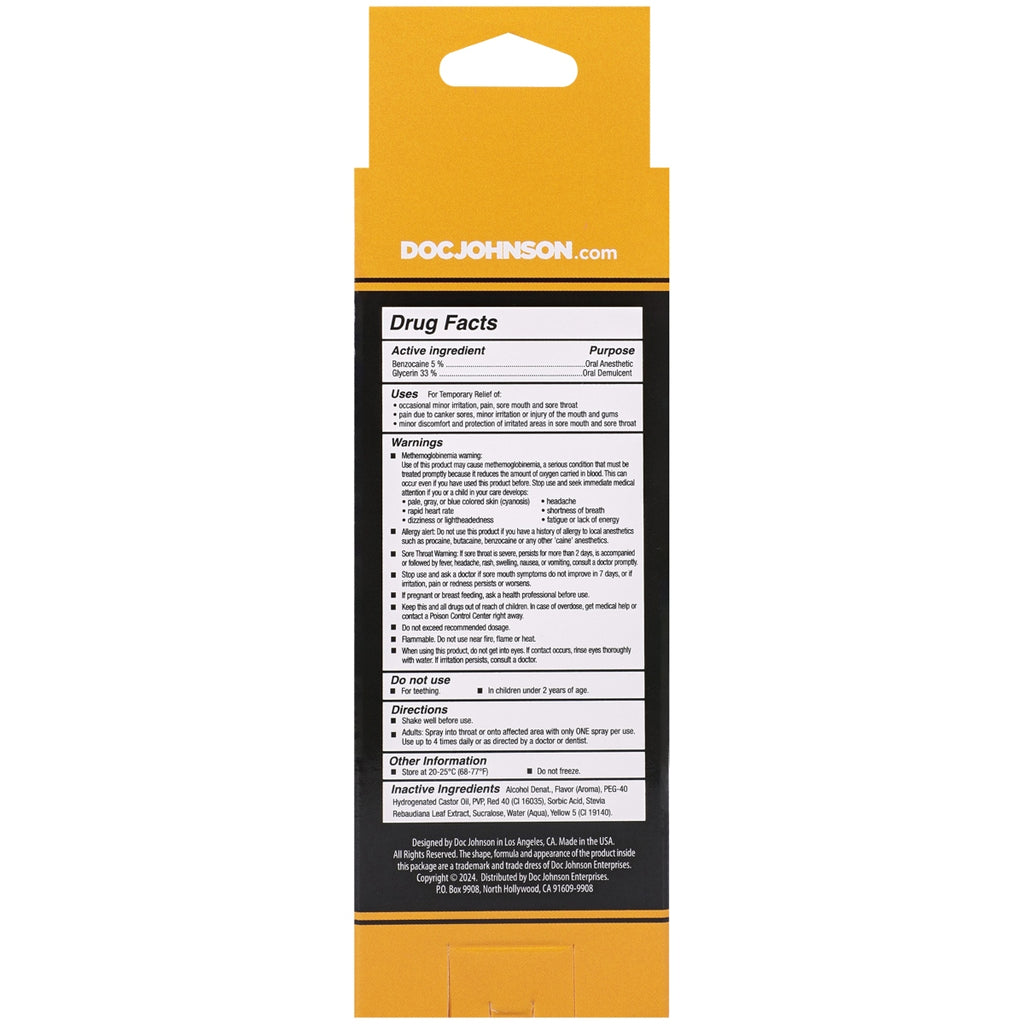 GoodHead Deep Throat Spray Mango 2oz