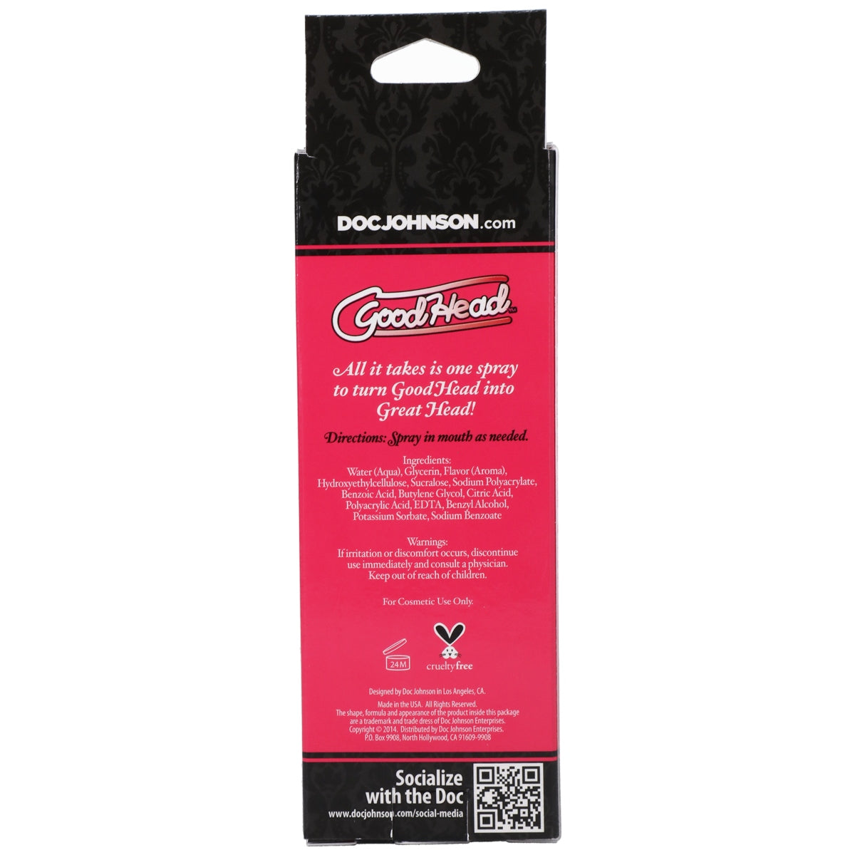 GoodHead - Juicy Head - Dry Mouth Spray - Strawberry - 2 fl. oz.