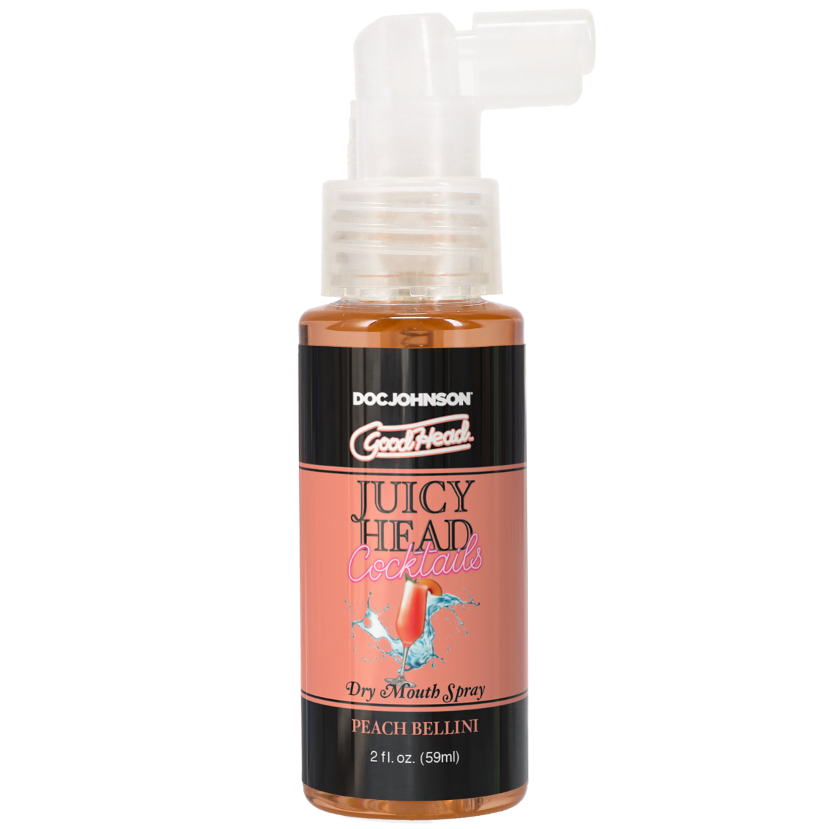 GoodHead Juicy Head Cocktails Dry Mouth Spray Peach Bellini 2 oz.