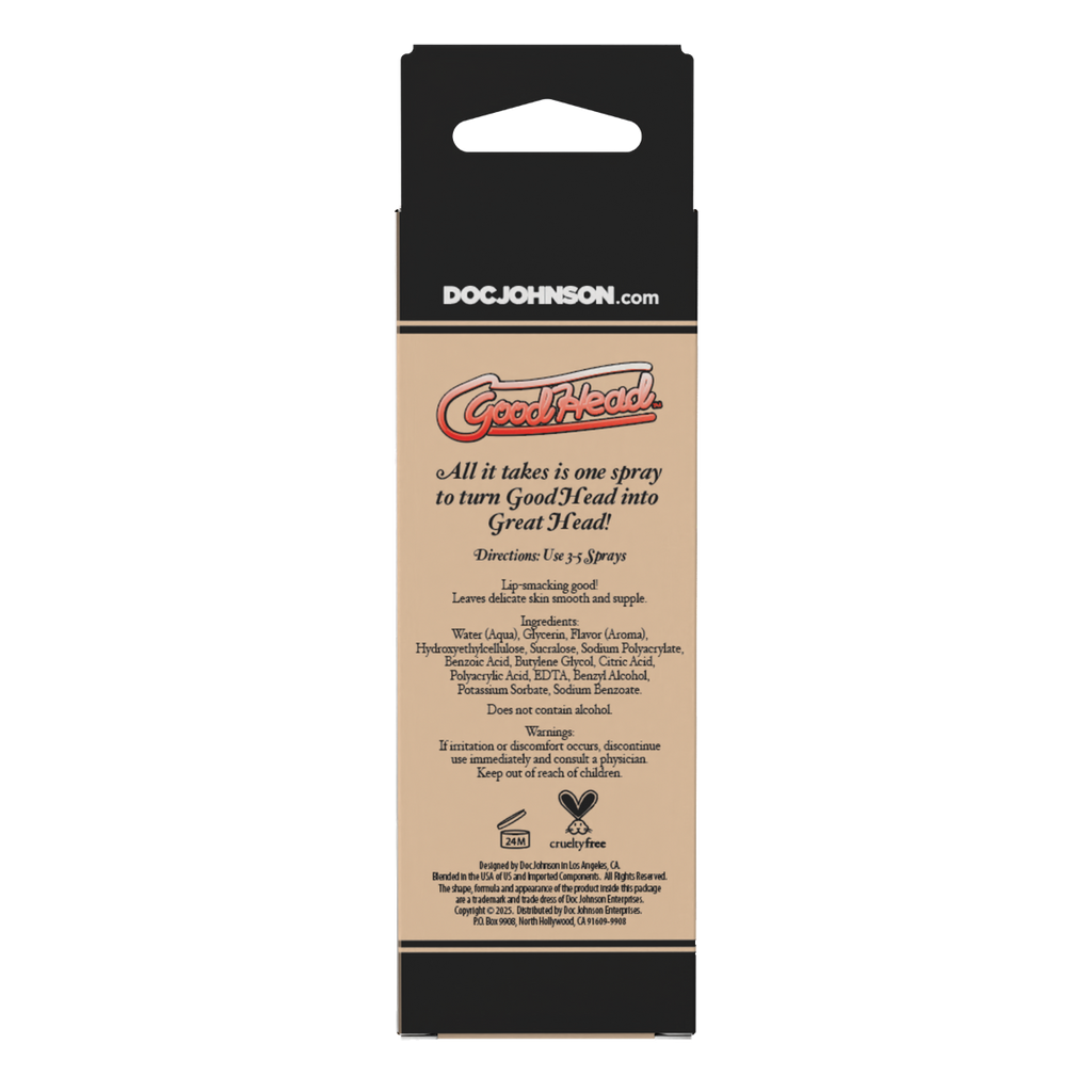 GoodHead Juicy Head Cocktails Dry Mouth Spray Strawberries & Champagne 2 oz.