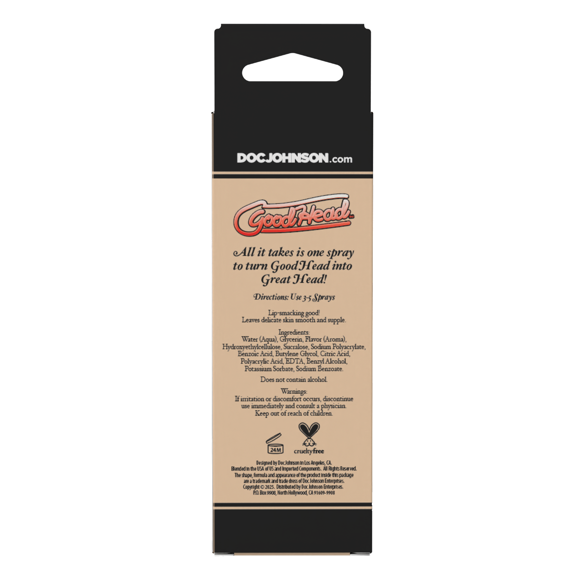 GoodHead Juicy Head Cocktails Dry Mouth Spray Strawberries & Champagne 2 oz.