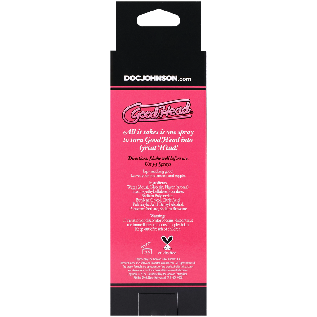 GoodHead Juicy Head Dry Mouth Spray Sour Strawberry 2 oz.