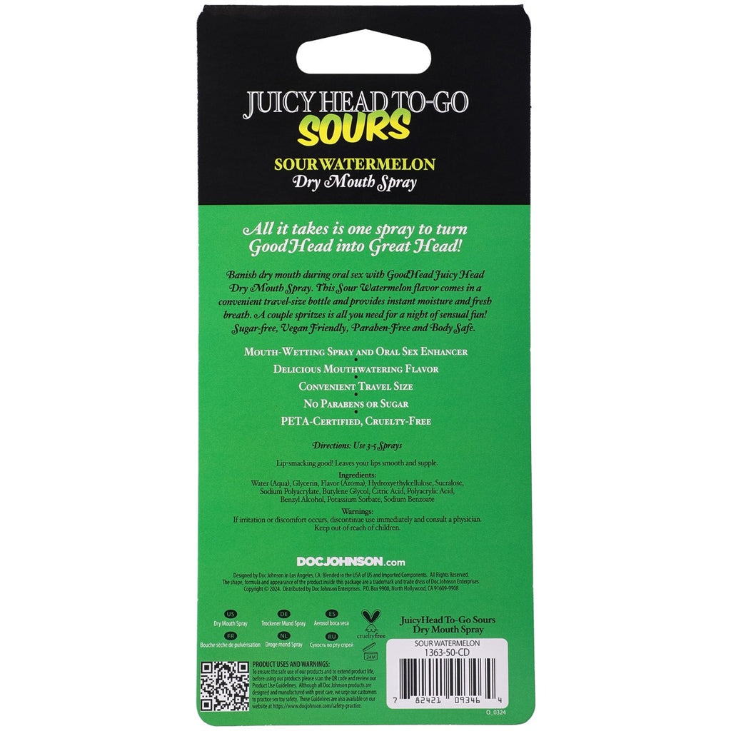 GoodHead Juicy Head Dry Mouth Spray To-Go Sour Watermelon 0.3 oz.