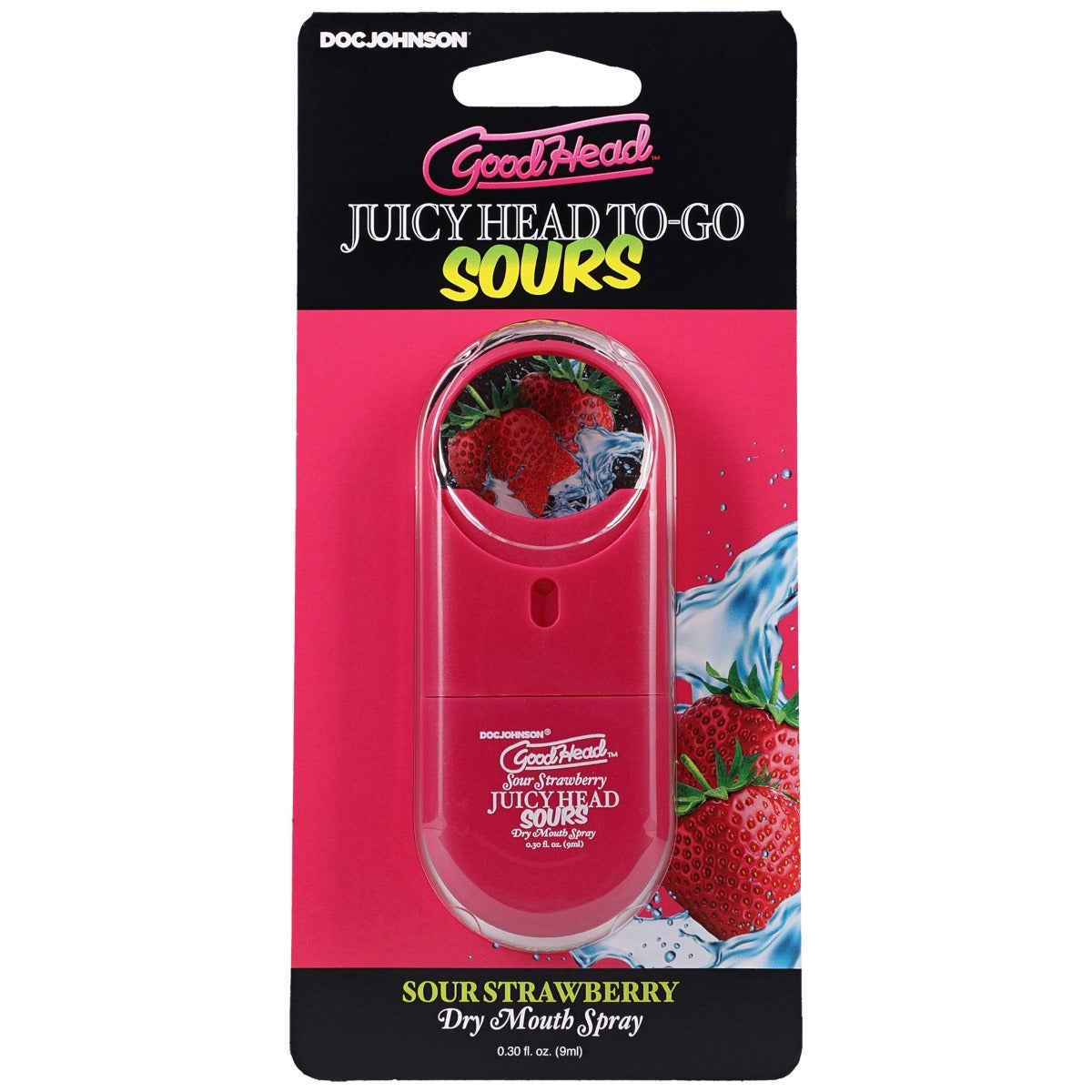GoodHead Juicy Head Dry Mouth Spray To-Go Sour Strawberry 0.3 oz.