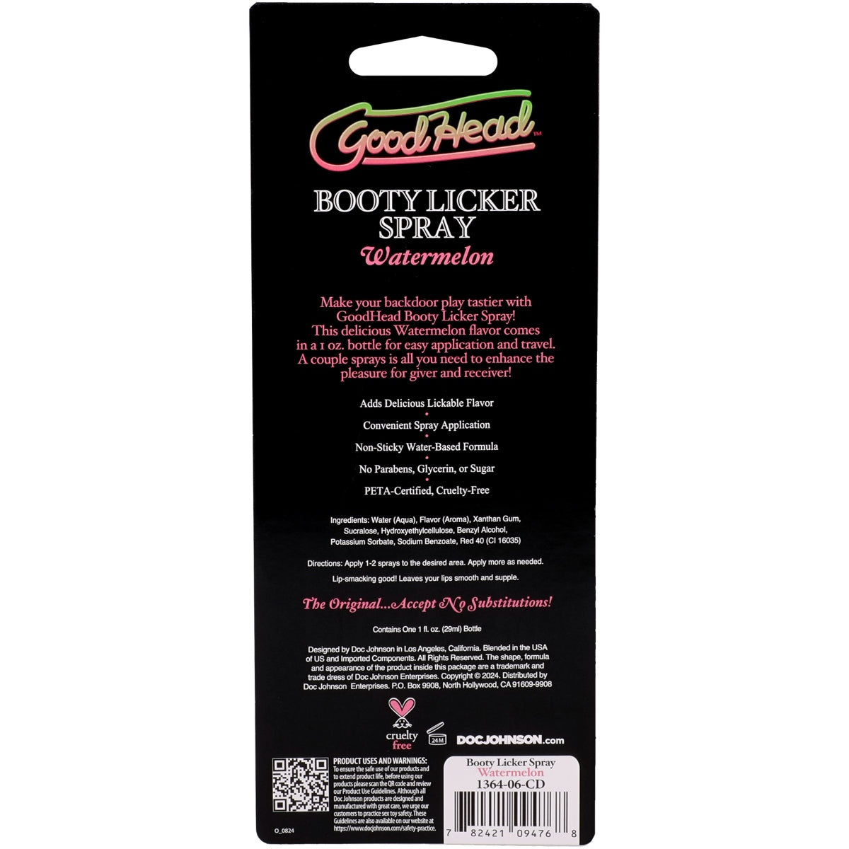 GoodHead Booty Licker Spray Watermelon 1oz