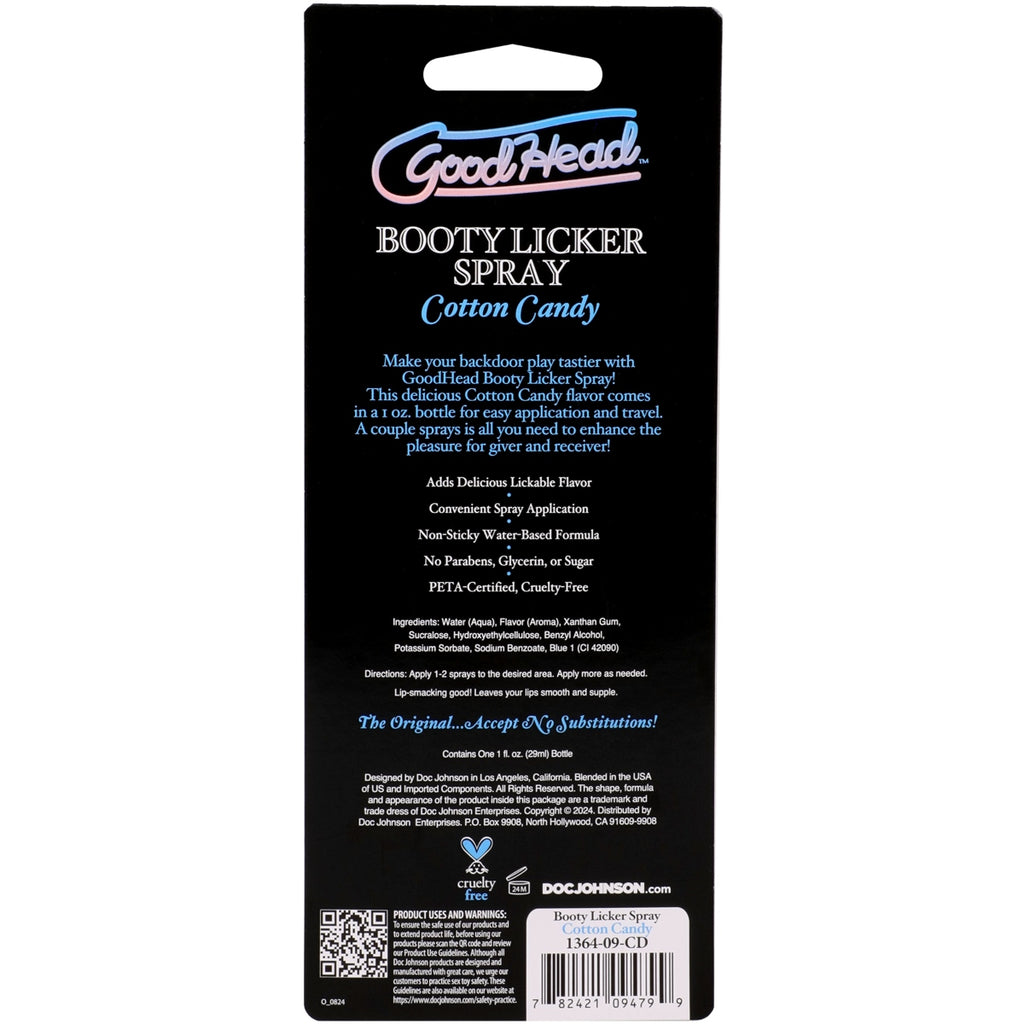 GoodHead Booty Licker Spray Cotton Candy 1oz
