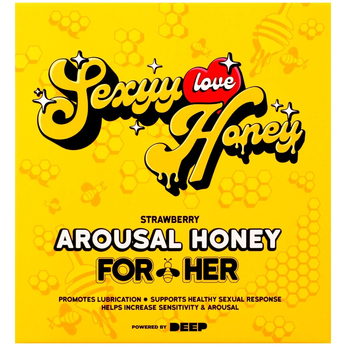 Sexyy Red Hers Honey Arousal Honey 12 Pack Display (10g per pack - 2 servings) Strawberry