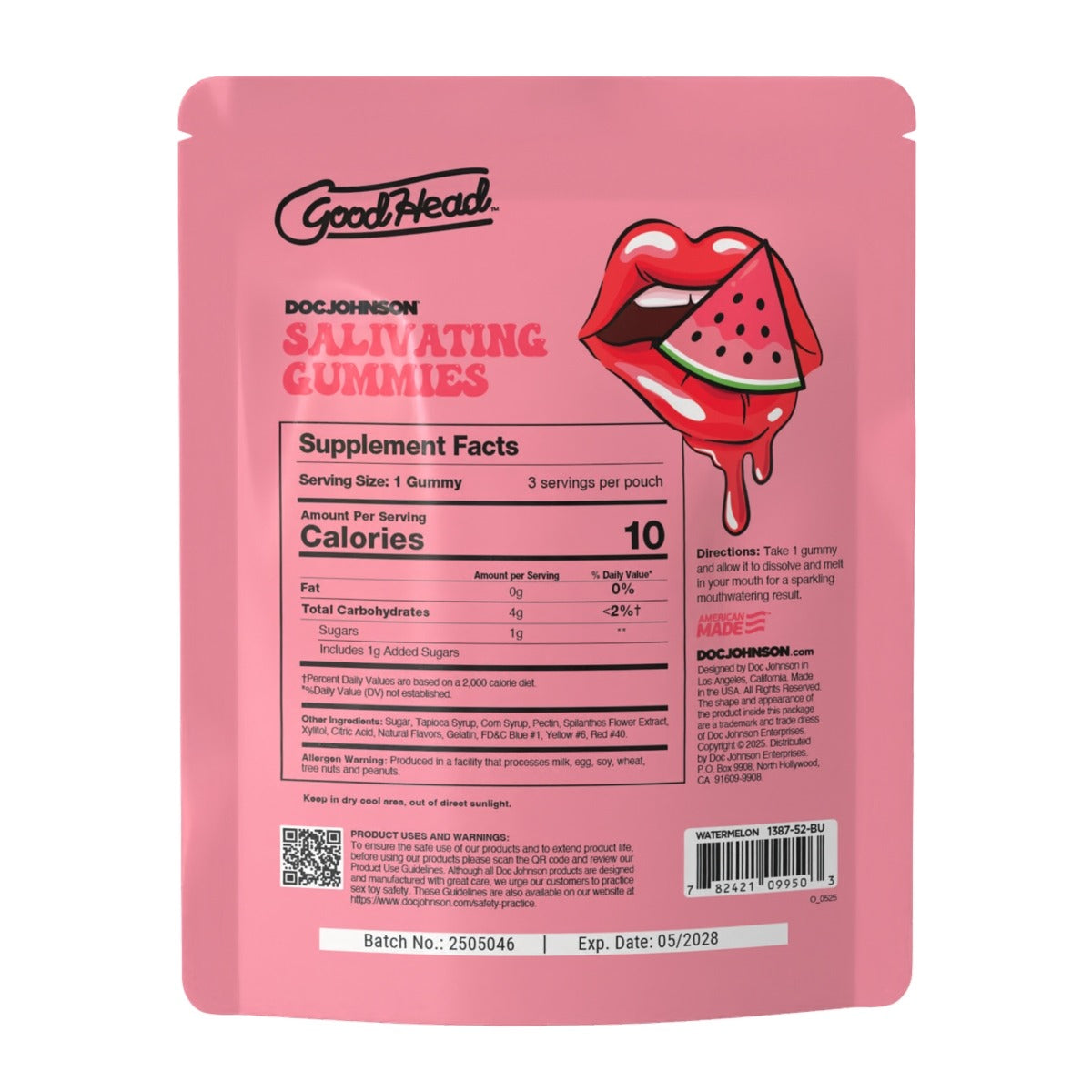 GoodHead Salivating Gummies 3-Pack Watermelon