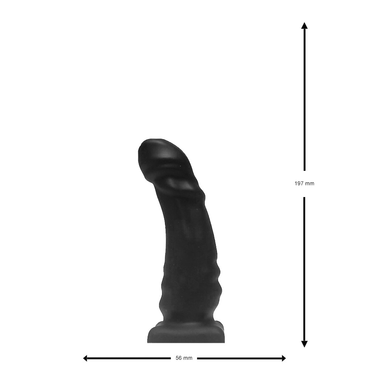 Brutus Bum Buddy Janus Butt Plug Black Medium
