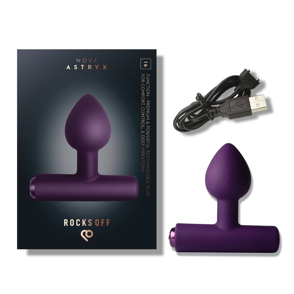 Rocks Off Astryx Rechargeable Plug Purple