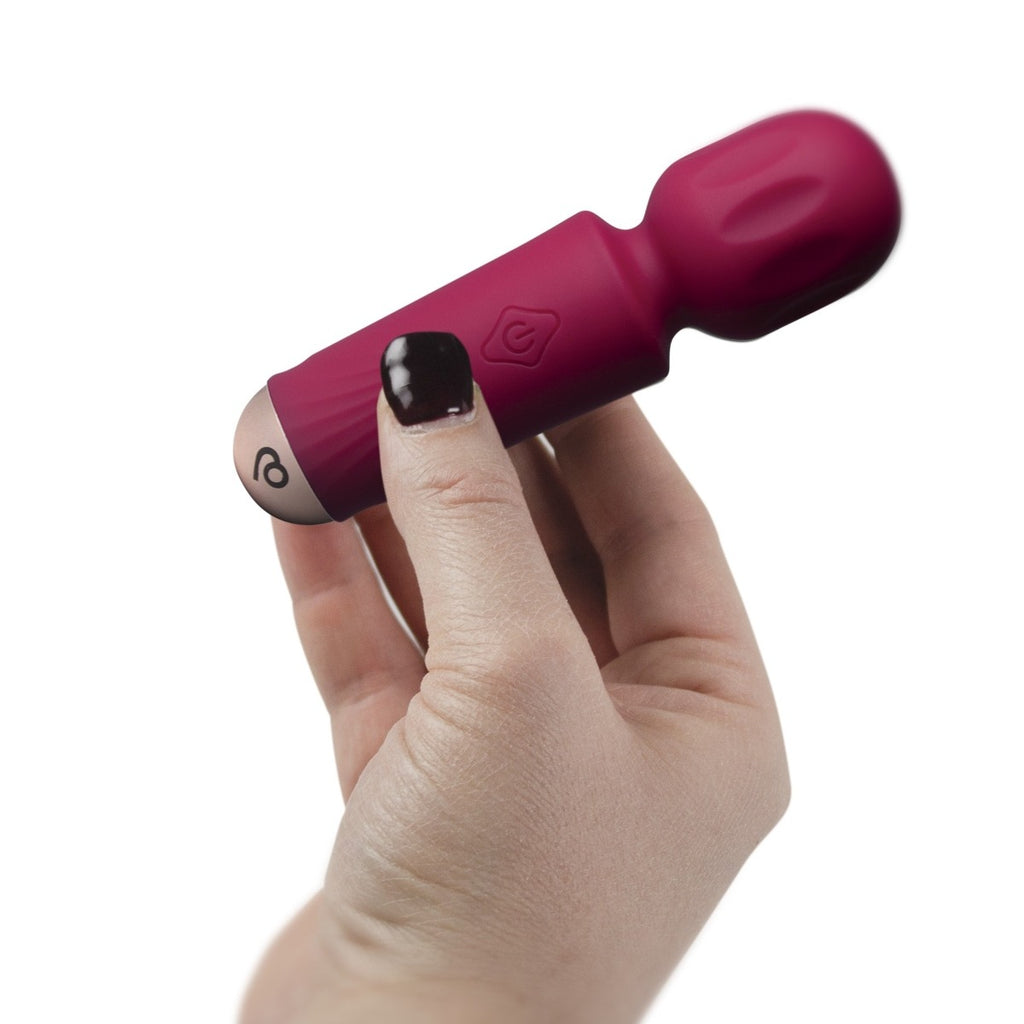 Rocks Off Rechargeable Mini Wand Azalea Red