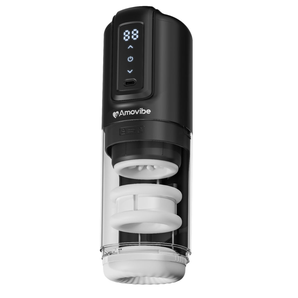 Amovibe Porsha Automatic Masturbator with Rubbing  Vibration & Heating Levels