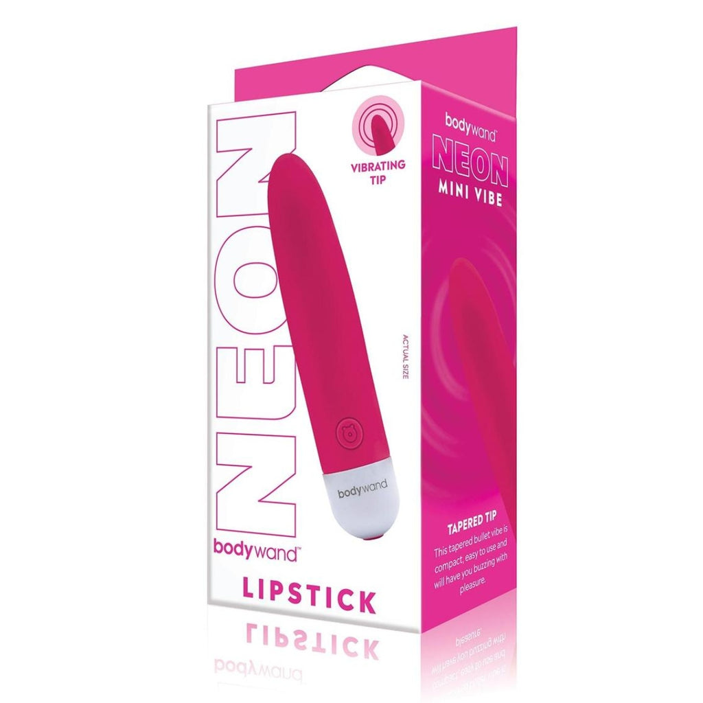 Bodywand Neon Mini Vibe Lipstick Bullet Vibrator Hot Pink