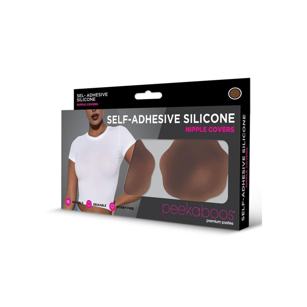 Peekaboos Self Adhesive Silicone Nipple Covers Brown