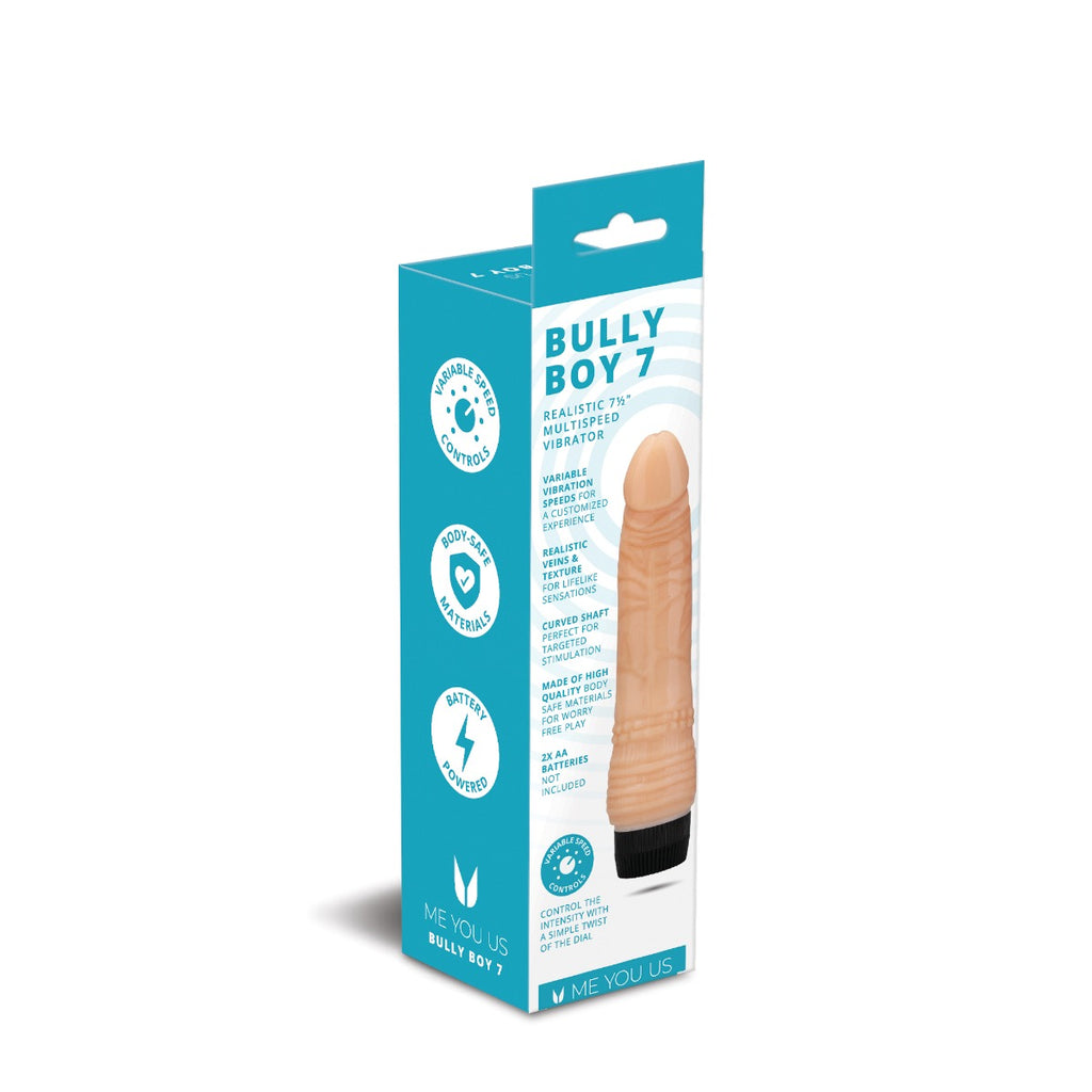 Me You Us Bully Boy 7 Realistic Vibrator Flesh