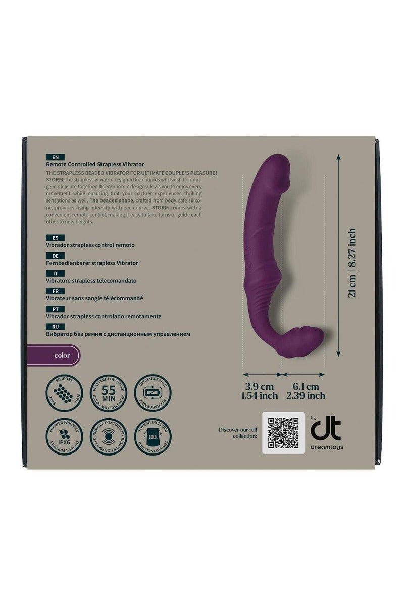 Dreamtoys BOLD Storm Remote Controlled Strapless Vibrator with Remote