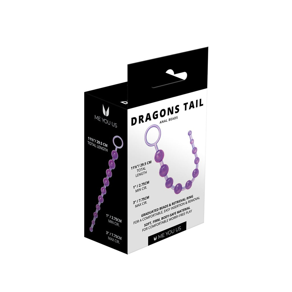 Me You Us Dragonz Tail Anal Beads Violet