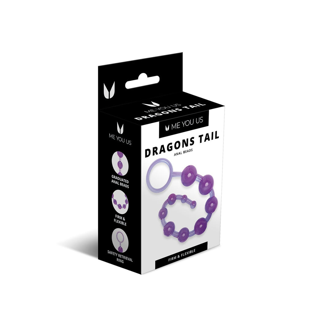 Me You Us Dragonz Tail Anal Beads Violet