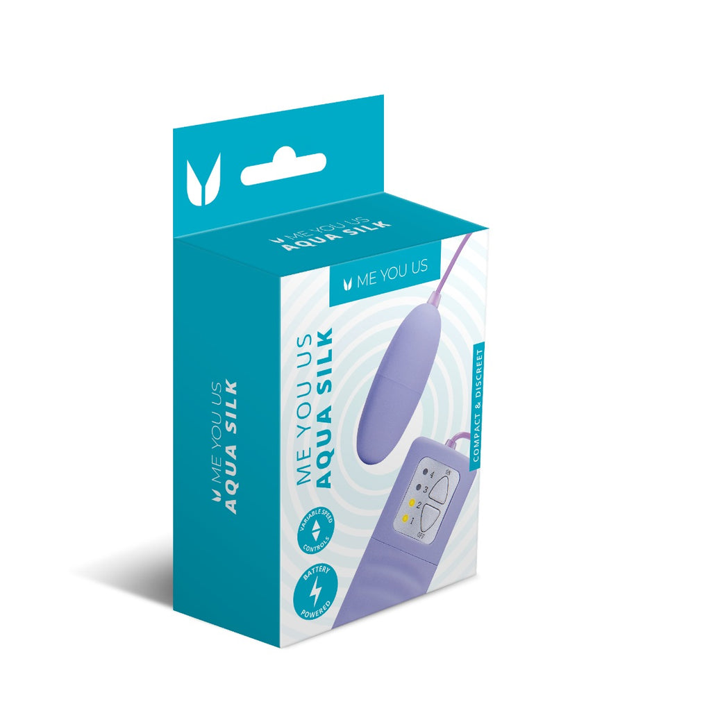 Me You Us Aqua Silk Vibrating Bullet Violet