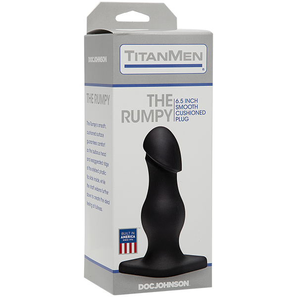 TitanMen The Rumpy Cushioned Plug Black 6.5