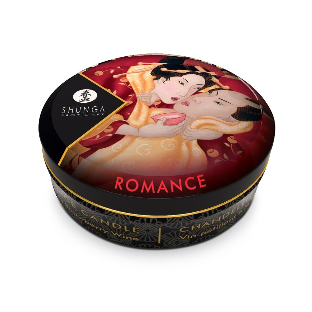 Shunga Mini Candlelight Massage Candles 30ml Romance/Strawberry sparkling Wine