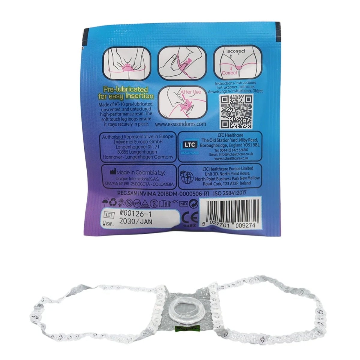 EXS Non-Latex Internal Condom 4 Pack