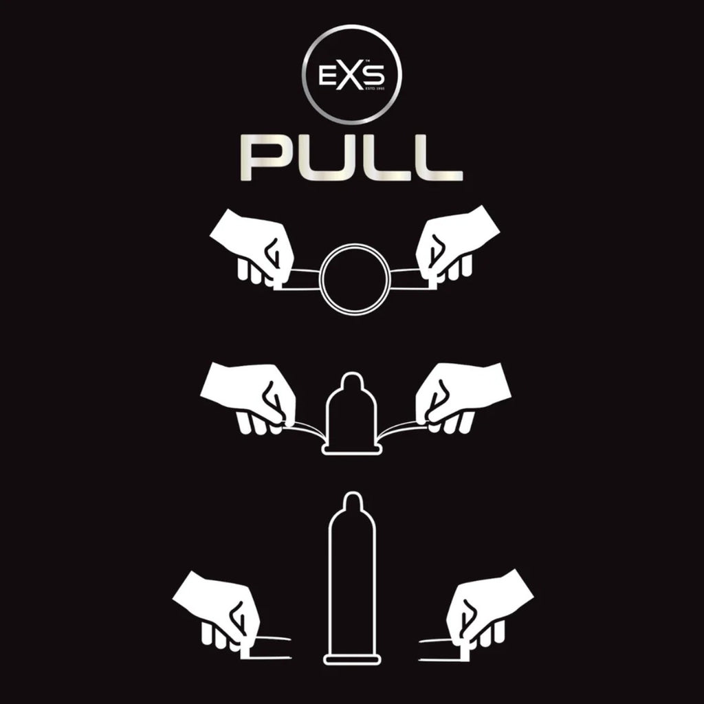 EXS Pull Large 60mm Non-Latex Condom 6 Pack