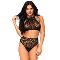 Halter Crop Top and High Waist Thong