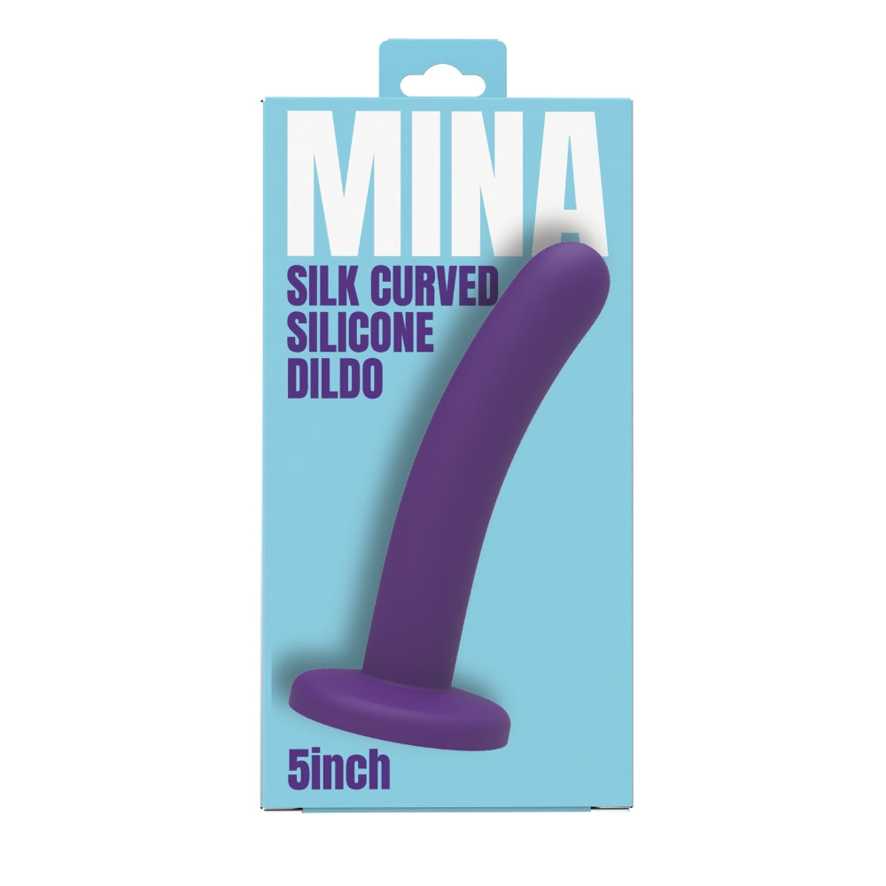 Silk Curved Silicone Dildo 5 Inch