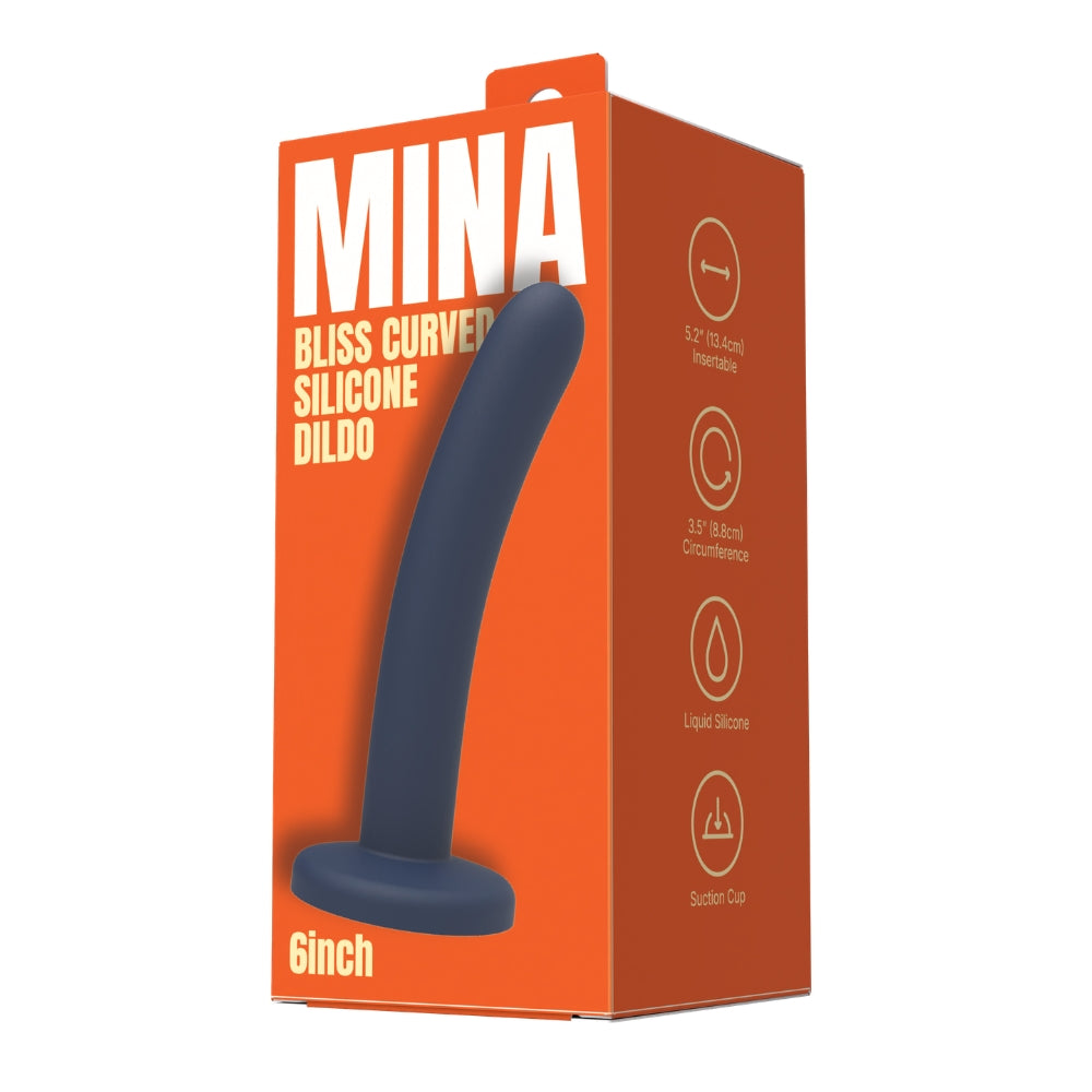 Bliss Curved Silicone Dildo 6 Inch
