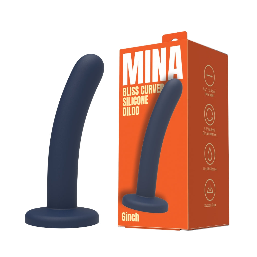 Bliss Curved Silicone Dildo 6 Inch