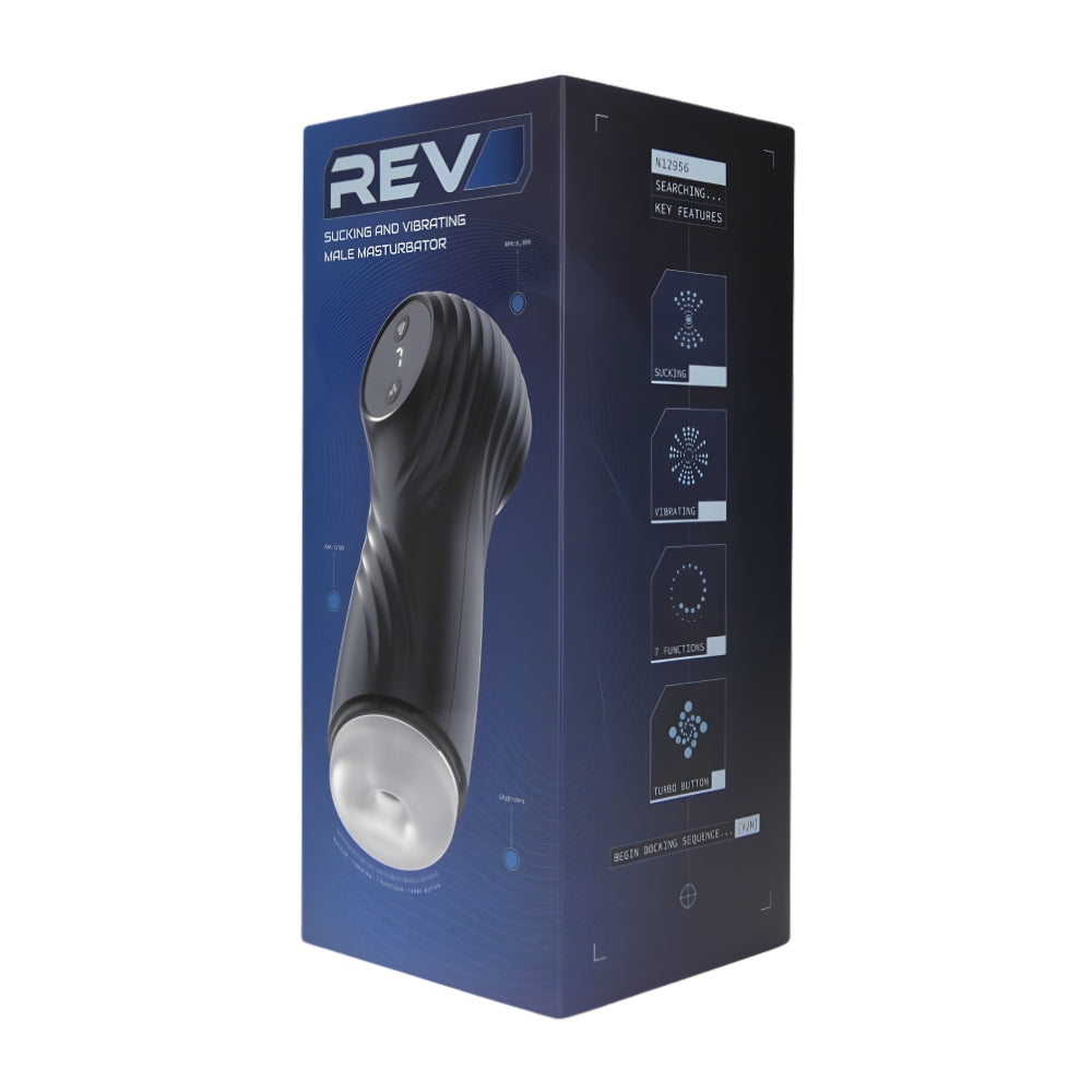 Sucking and Vibrating Male Masturbator