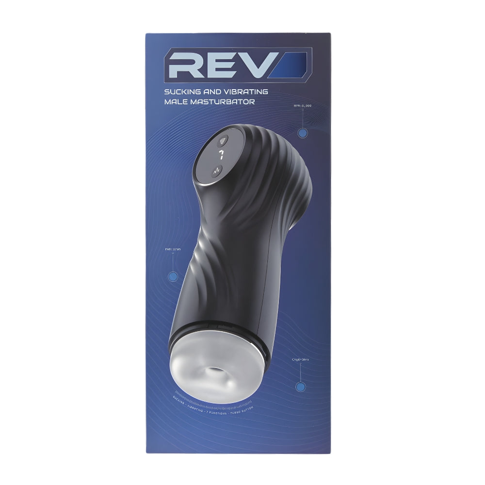 Sucking and Vibrating Male Masturbator