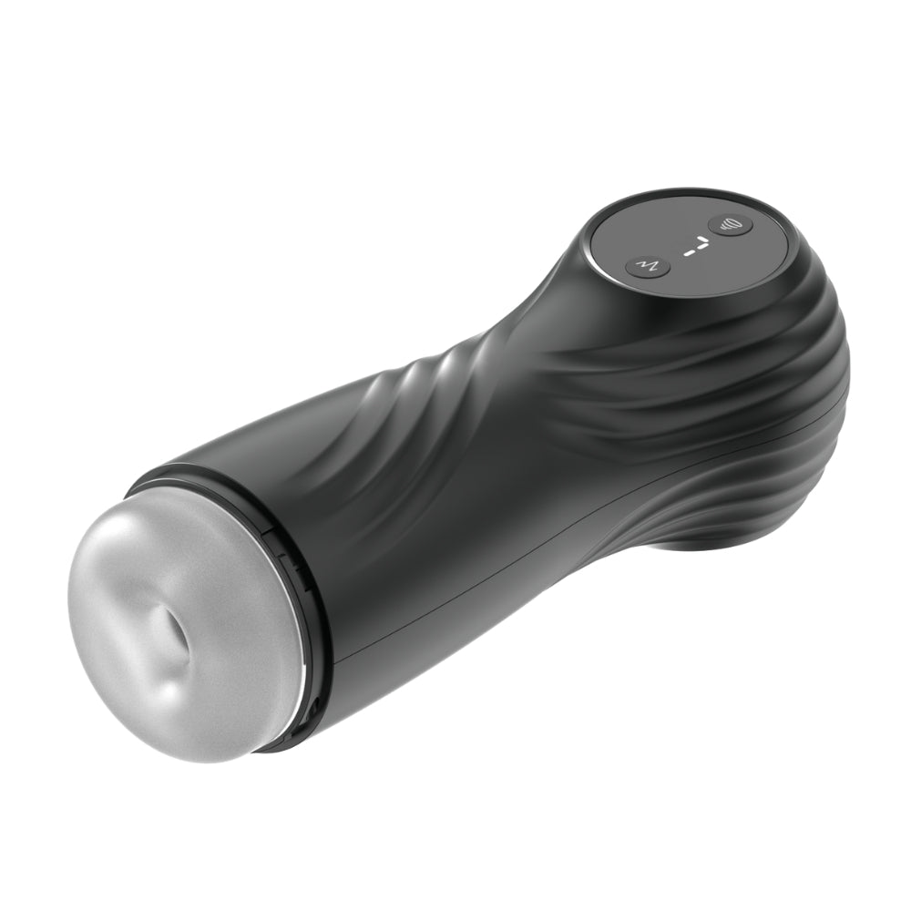 Sucking and Vibrating Male Masturbator