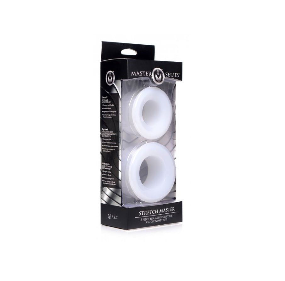 Master Series Stretch Master 2 Piece Training Silicone Ass Grommet Set