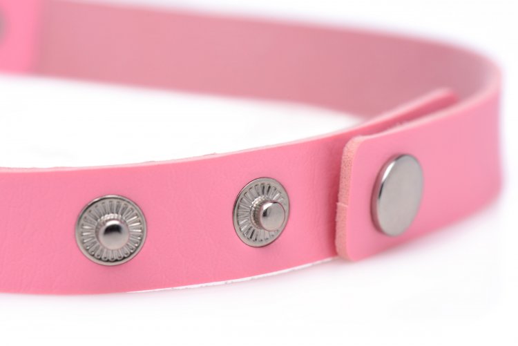 Master Series Heart Choker Necklace Pink