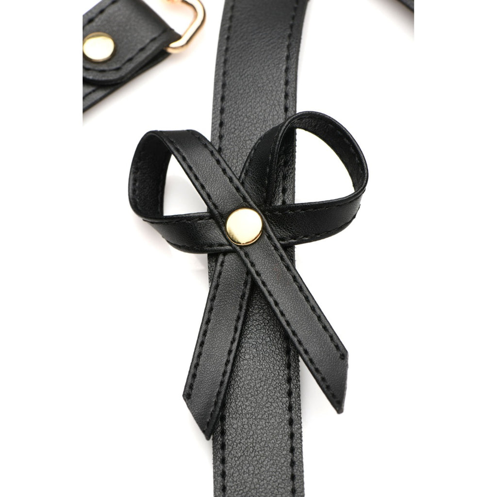 Strict Black Bondage Harness W/Bows M/L