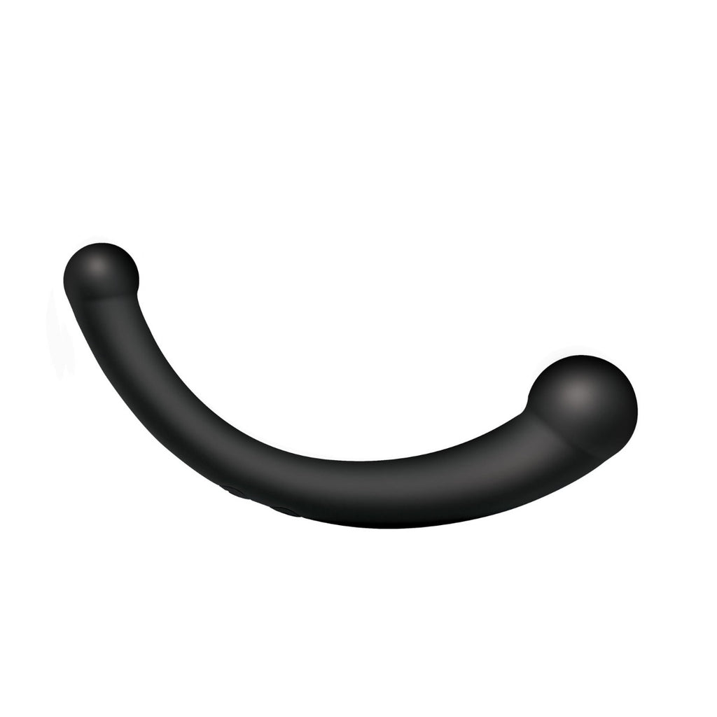 Master Series Vibrating Silicone G Spot Stimulator Black