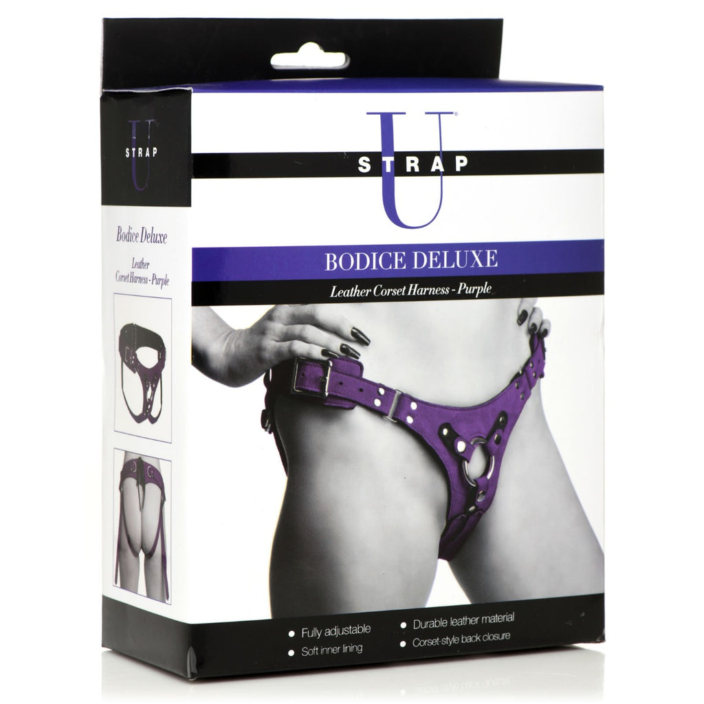 Bodice Deluxe Leather Corset Harness