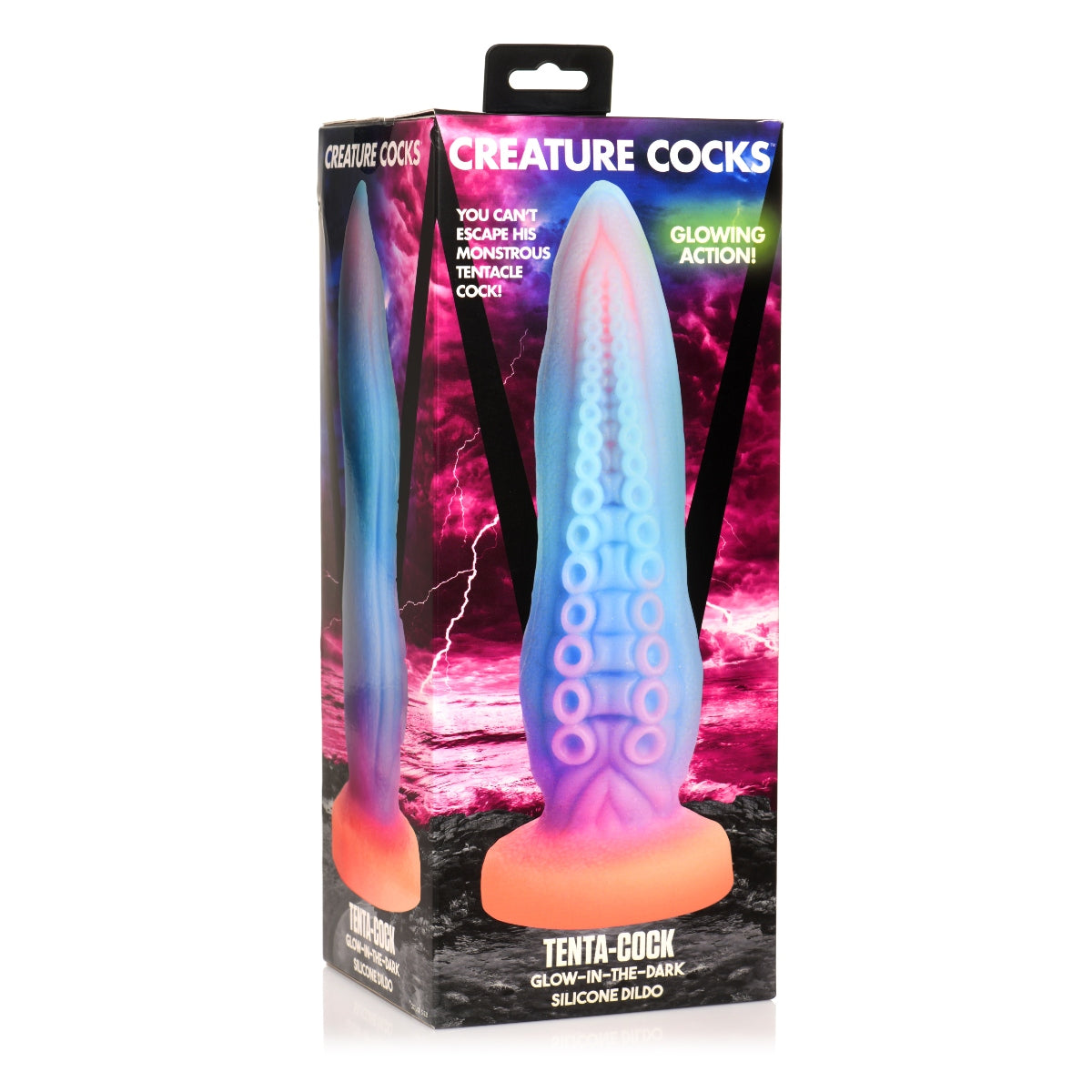 Creature Cocks Tenta Cock Glow In The Dark Silicone Dildo