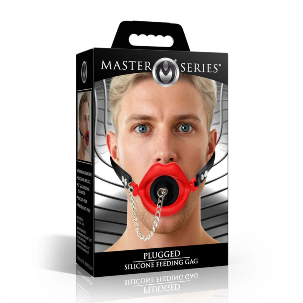 Master Series Plugged Silicone Feeding Gag